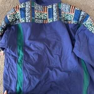 Free People Blue and Green Jacket
